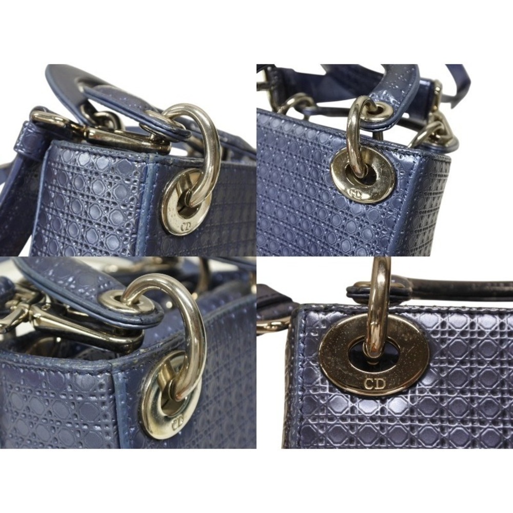 CHRISTIAN DIOR Lady Cannage metallic blue - Picture 10 of 10